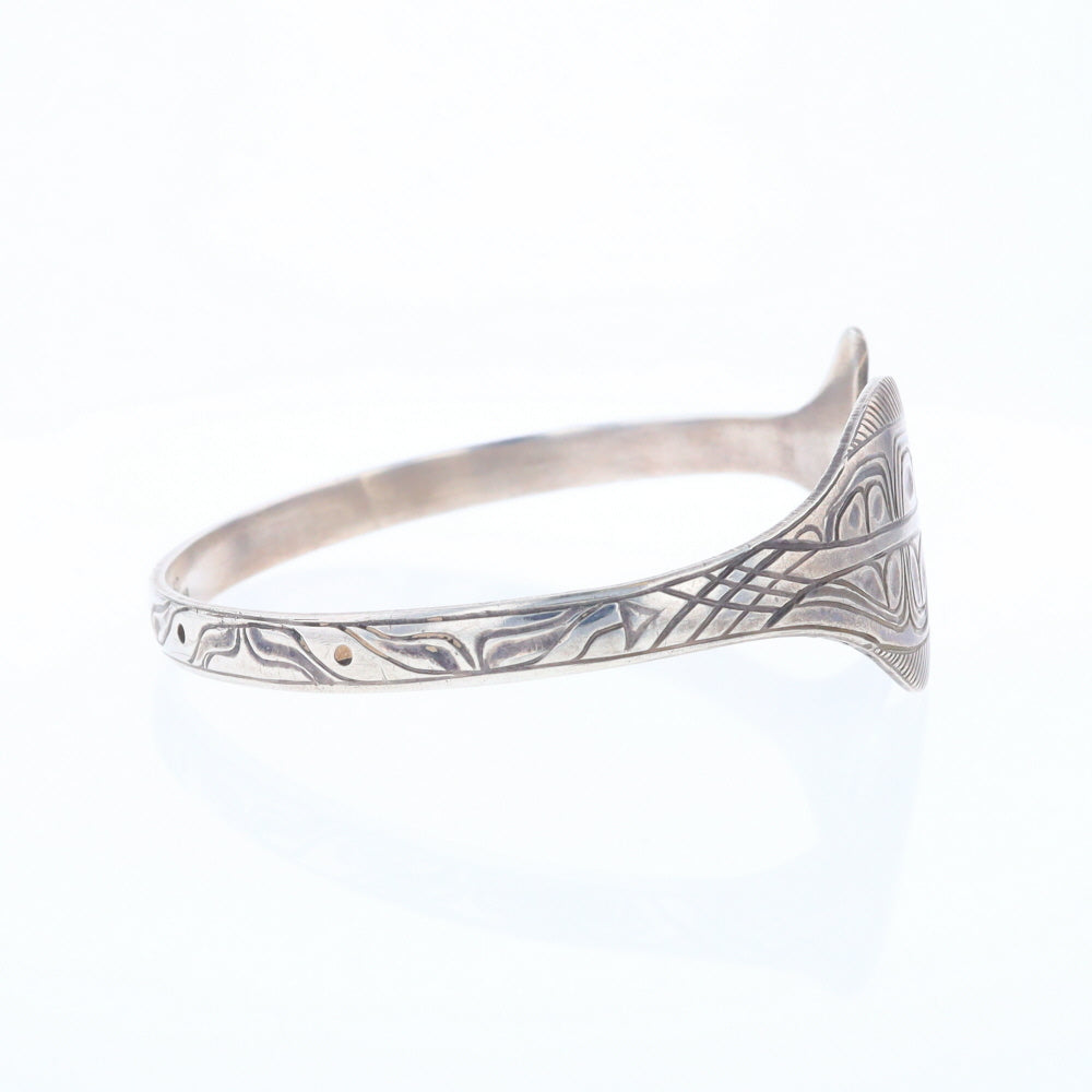 Halibut Fish Engraved Cuff Bracelet