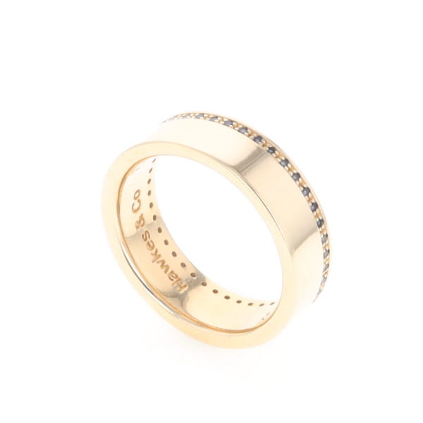 Men's Blue Sapphire Wedding Band Contemporary Design