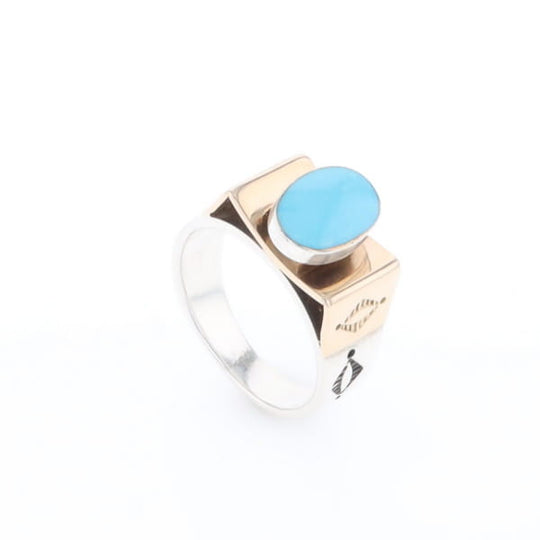 Bezel Set Turquoise Ring