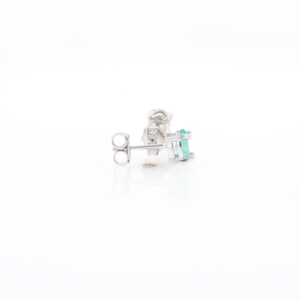 Oval Emerald Stud Earrings