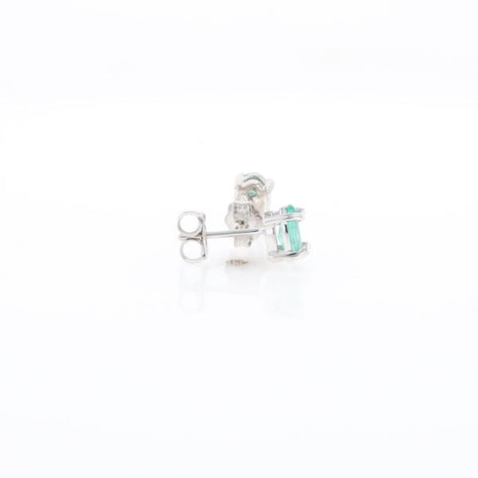 Oval Emerald Stud Earrings