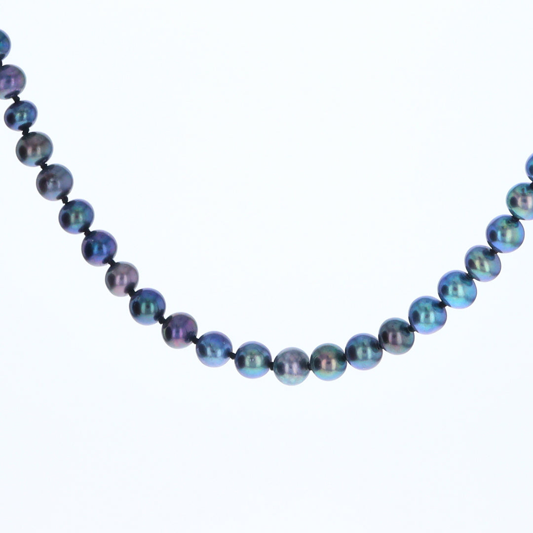 Cultured Tahitian Blue Pearl Strand Necklace