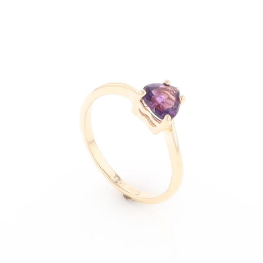 Heart Amethyst Ring