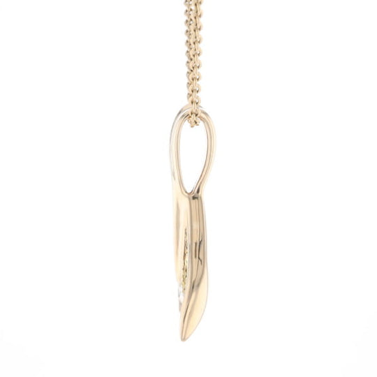 Whale Tail Necklaces Natural Gold Quartz and Nuggets Inlaid Pendant