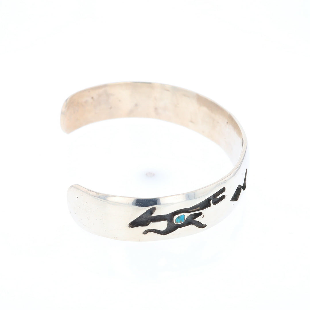 Road Runner and Arrowhead Sterling Silver Cuff