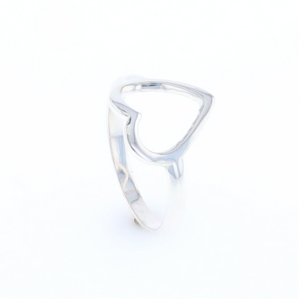 Sterling Silver Open Heart Ring