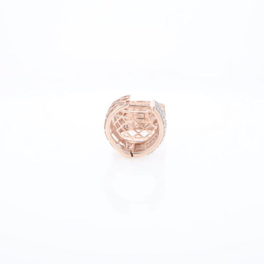 Checkered Wide Hinge Hoop Earrings