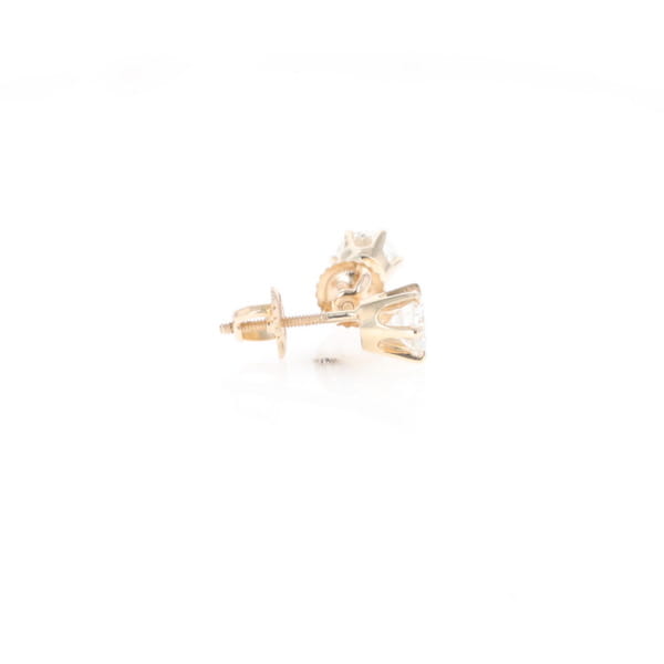 1.1ct 6-Prong Round Diamond Solitaire Studs
