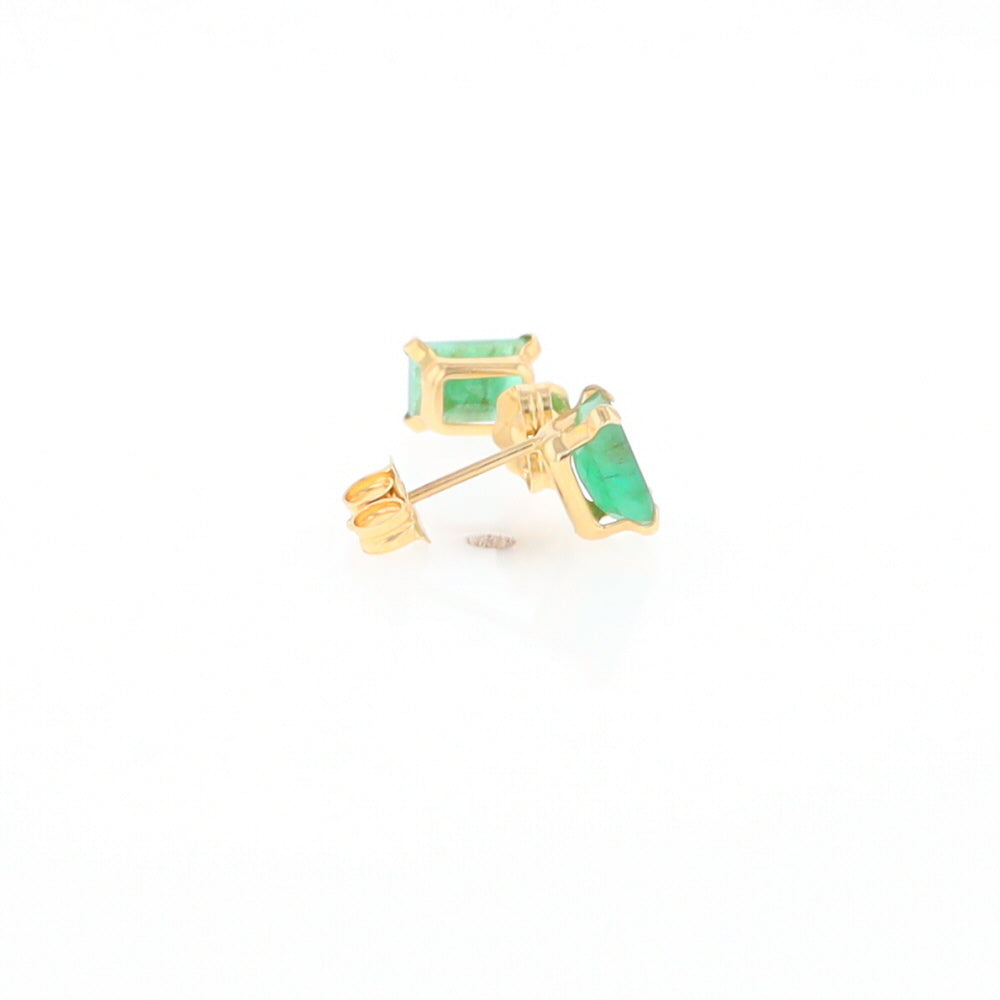 Emerald Stud Earrings