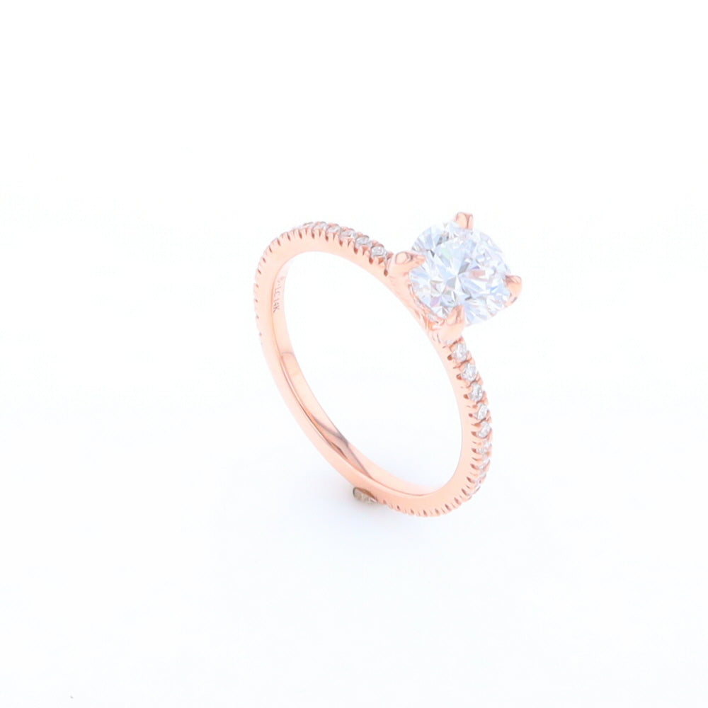 Rose Gold Lab Grown Diamond Engagement Ring