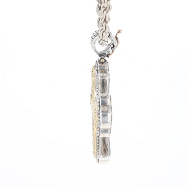 Sterling and 18K Gold Konstantino Cross Pendant