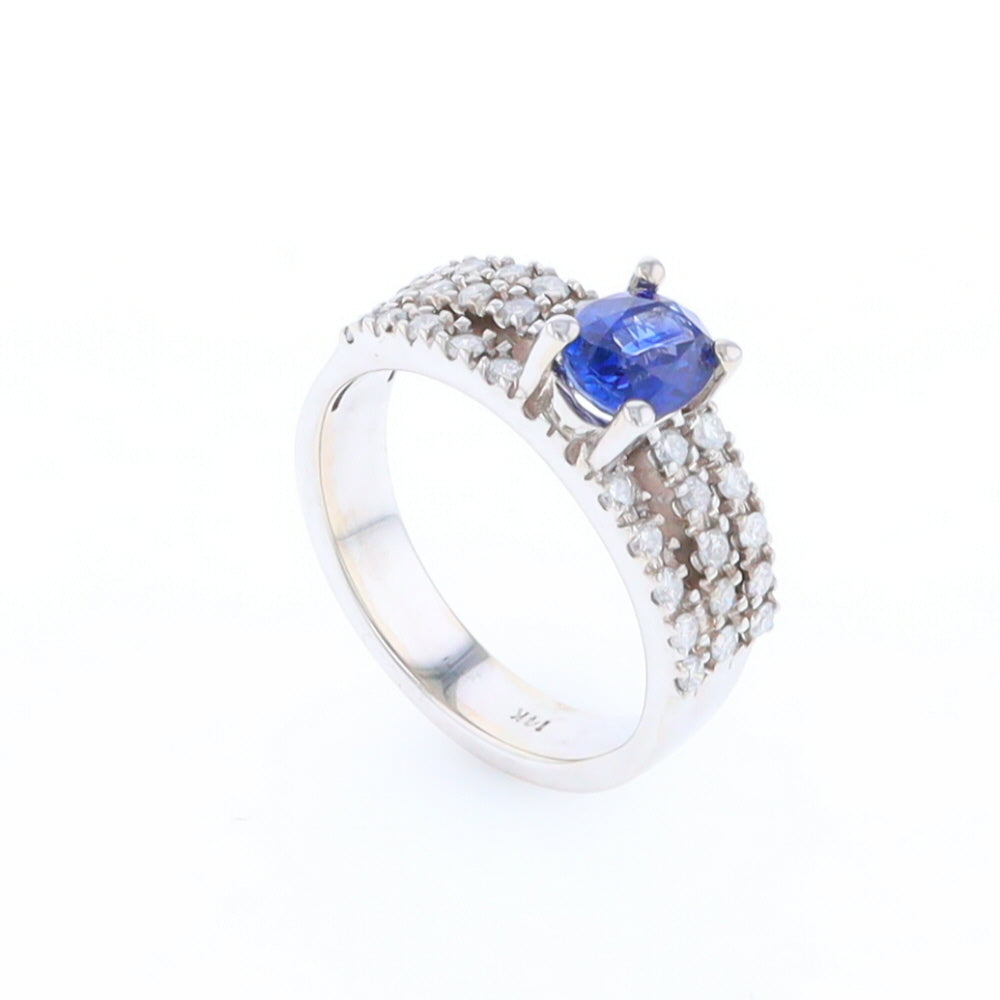 Sapphire Triple Band Ring