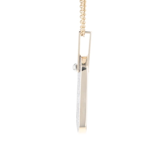 Meteorite Reversible Dog Tag Pendant