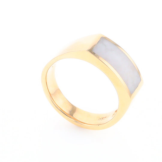 Rectangle Historic Quartz Inlaid Ring