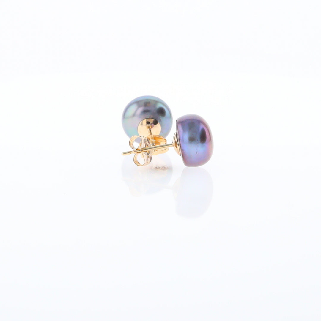 Tahitian Grey Pearl Studs