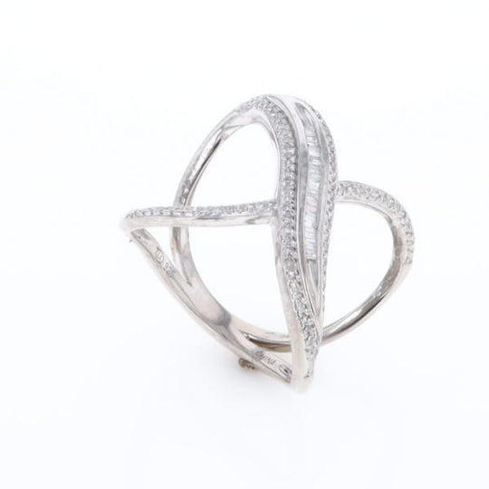 Dramatic Bypass Diamond Ring