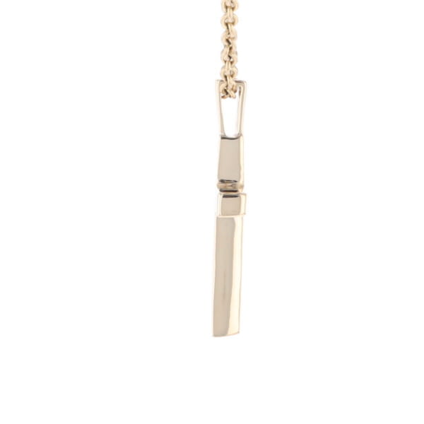 Three Section Gold Quartz Cross - G2