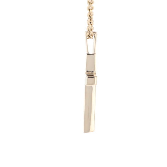 Three Section Gold Quartz Cross - G2