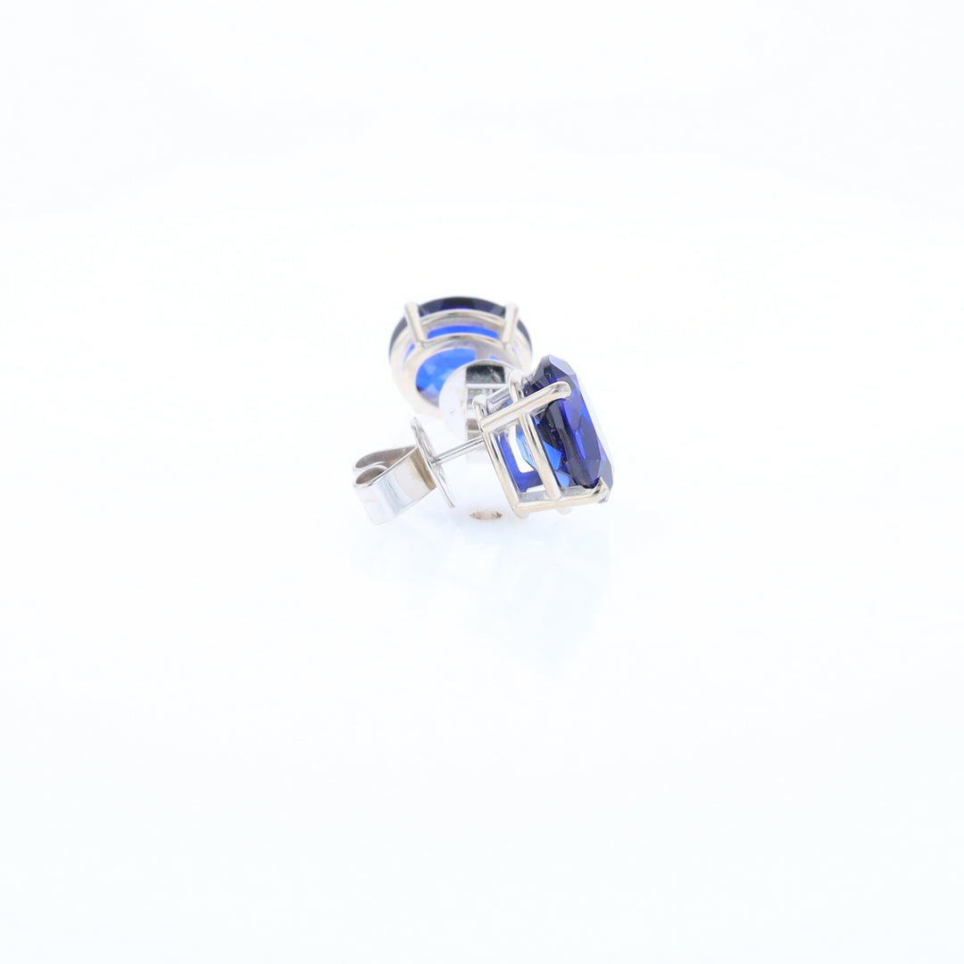 Imitation Sapphire Stud Earrings