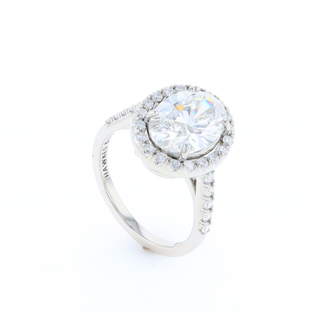 Diamond Halo Engagement Ring