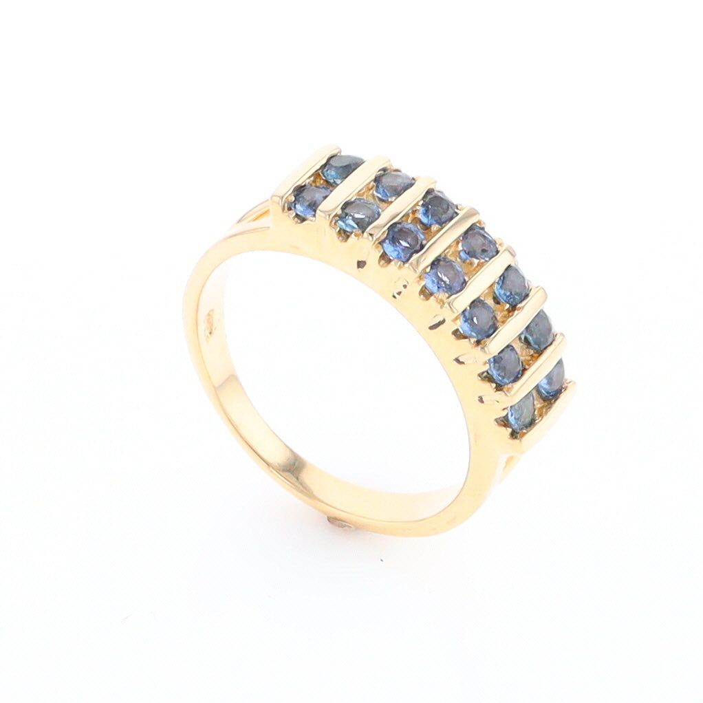 Channel Set Sapphire Ring