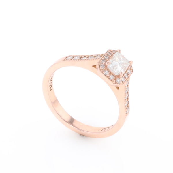 Princess Cut Diamond Halo Ring