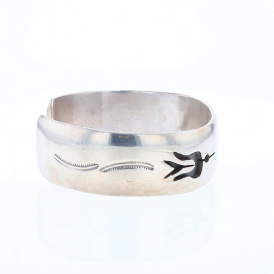 Native Silver Bird Cuff Bracelet