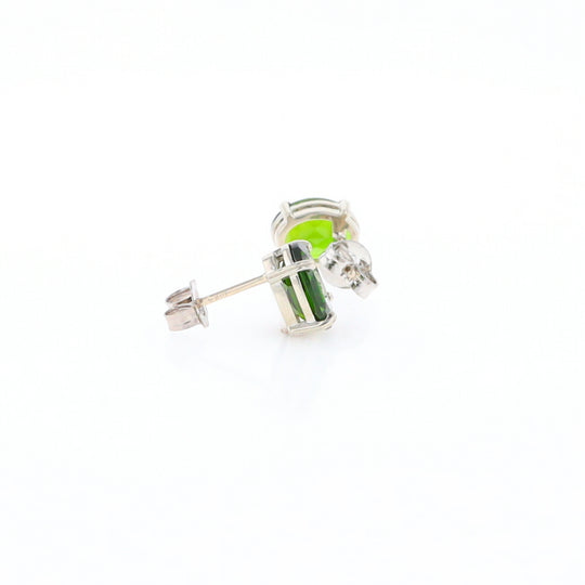 Chrome Diopside Solitaire Studs