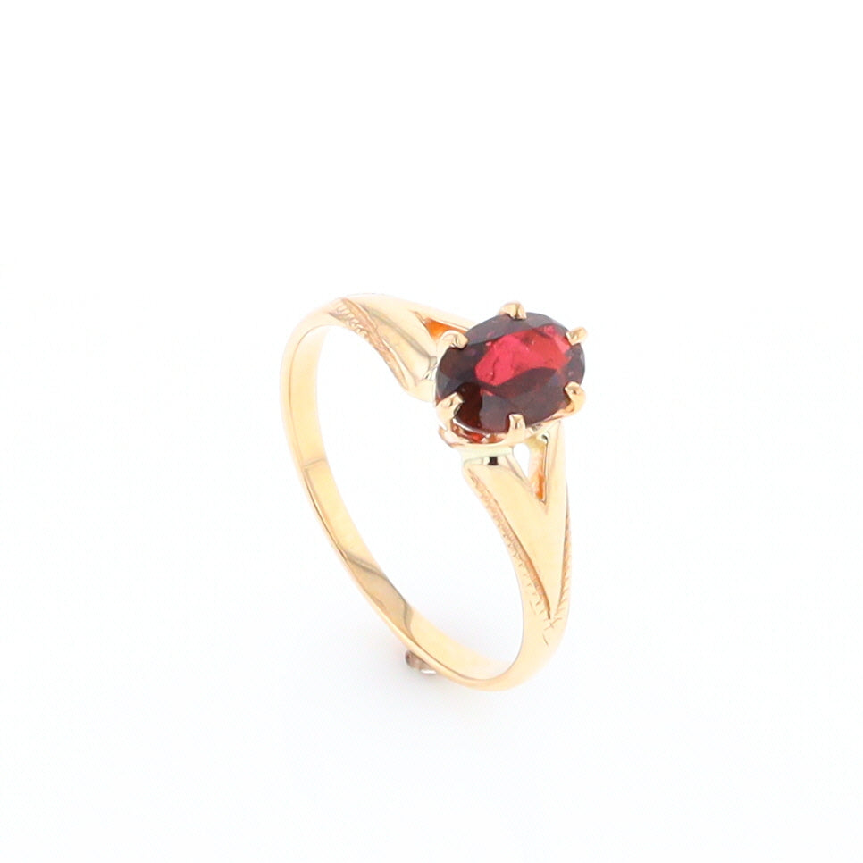 Oval Solitaire Tourmaline Ring