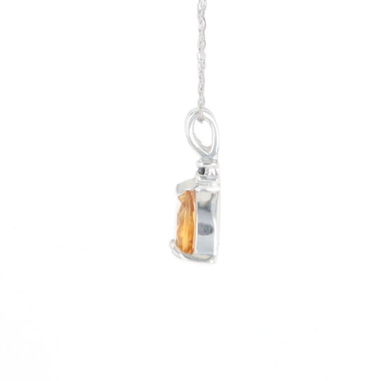 Citrine Pear Pendant