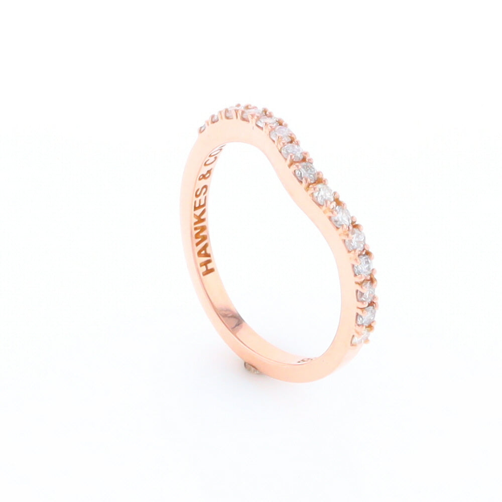 Rose Gold Diamond Wedding Band