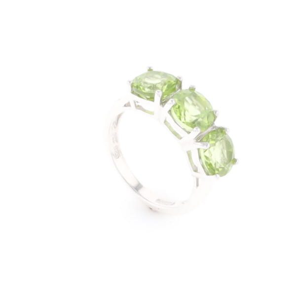 Triple Peridot Ring