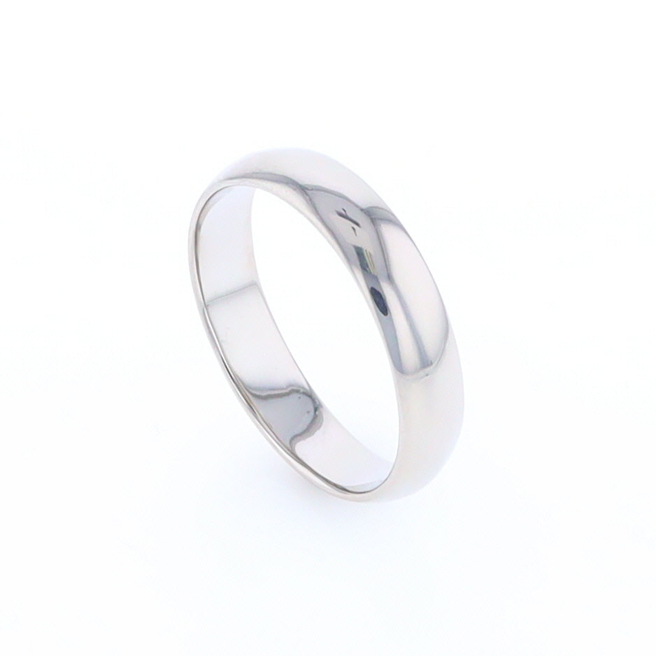 White Gold Standard Fit Wedding Band