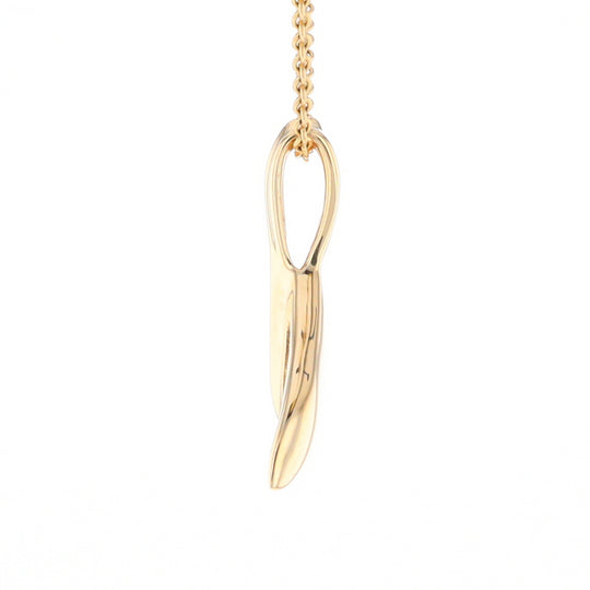 Whale Tail Necklaces Natural Gold Quartz and Nuggets Inlaid Pendant