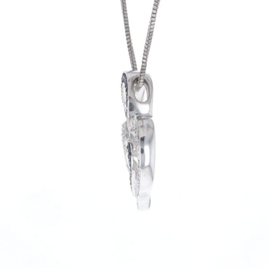 Double Heart Diamond Necklace