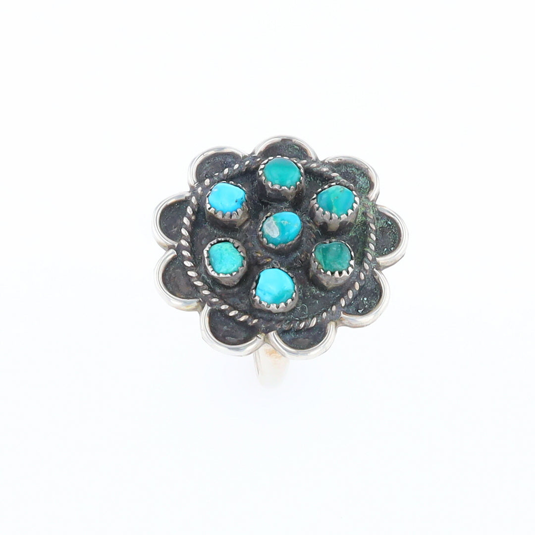 Turquoise Flower Ring