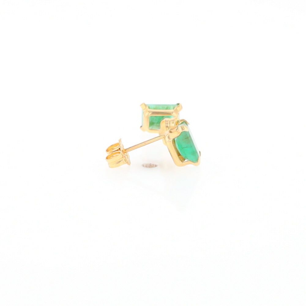 Emerald Stud Earrings