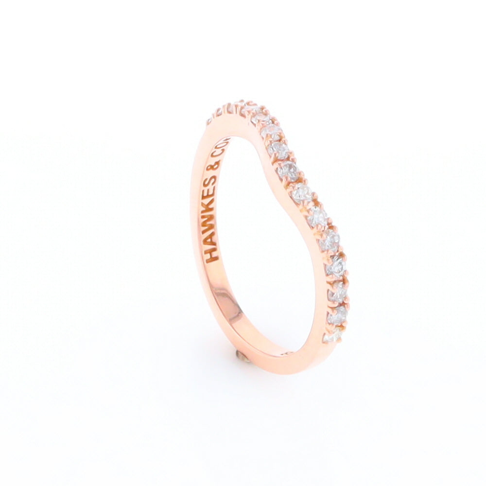 Rose Gold Diamond Wedding Band