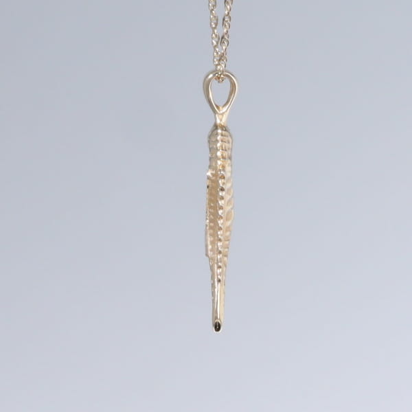 Opal Pendant Inlaid Realistic Sea Horse Design