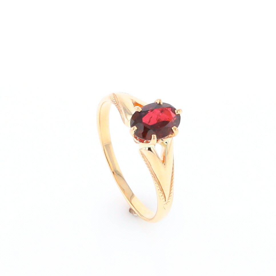 Oval Solitaire Tourmaline Ring