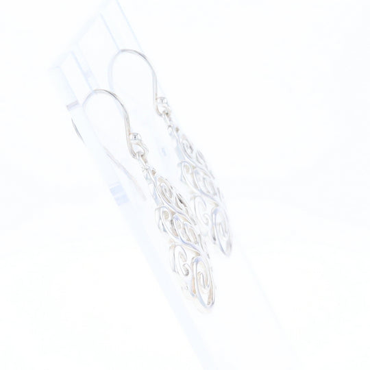 Drop Dangle Swirl Fishhook Earrings