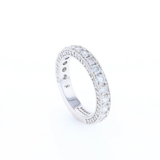 Diamond Encrusted Wedding Band