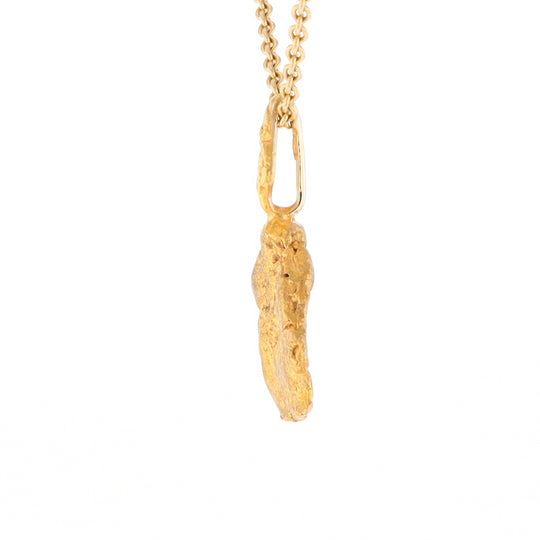 20K Natural Gold Nugget Pendant