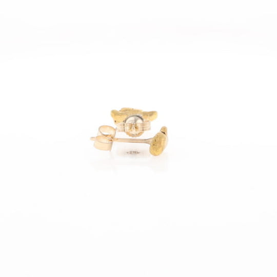 Natural Gold Nugget Stud Earrings