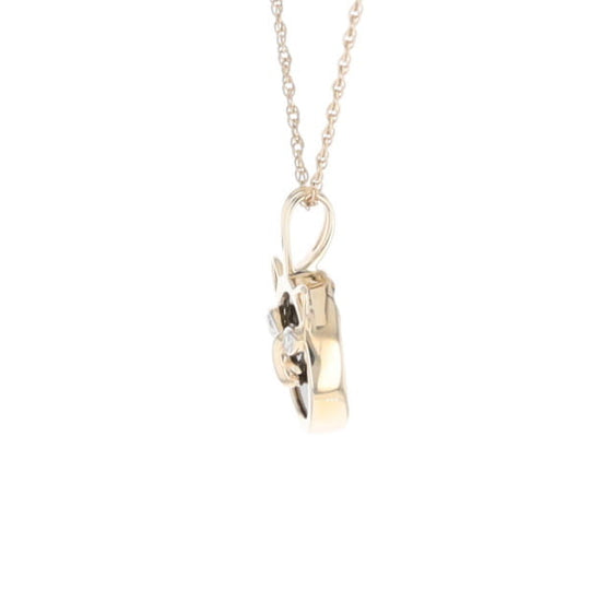 Onyx Cat Pendant with Diamond Eyes