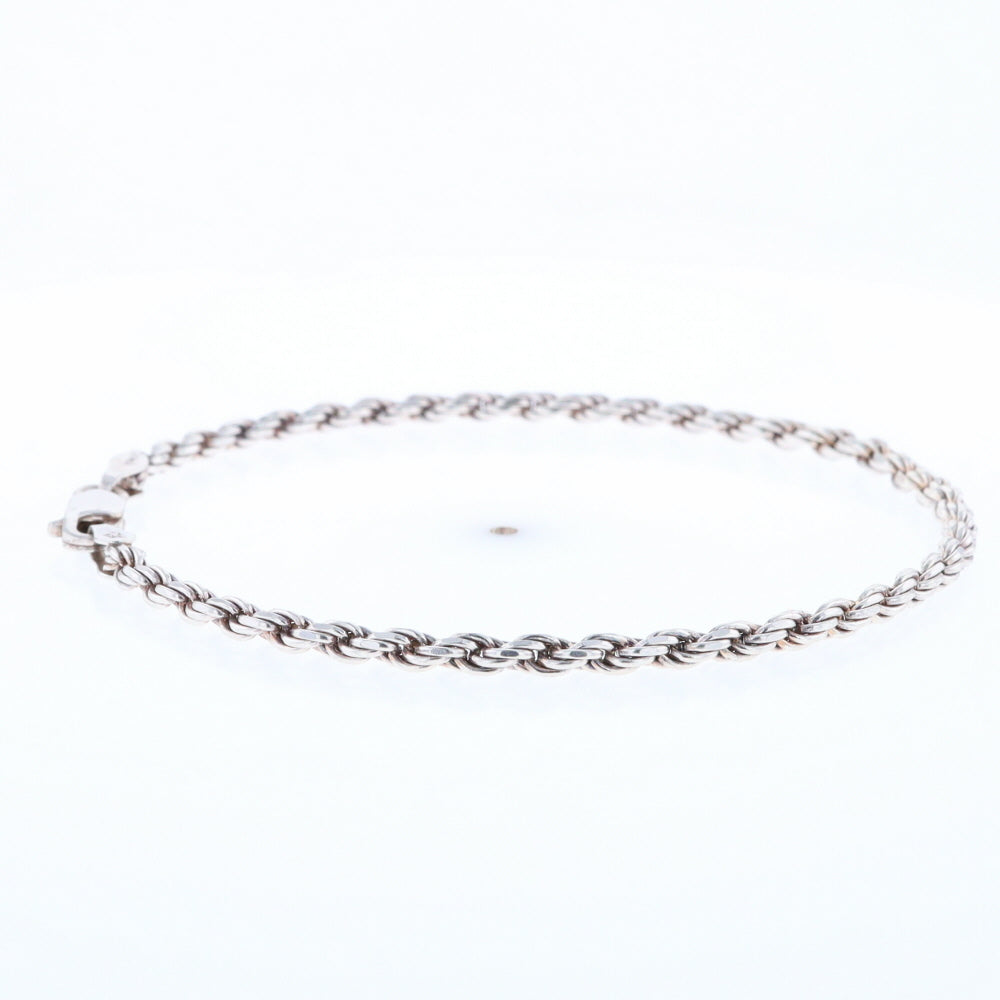 Silver Rope Bracelet