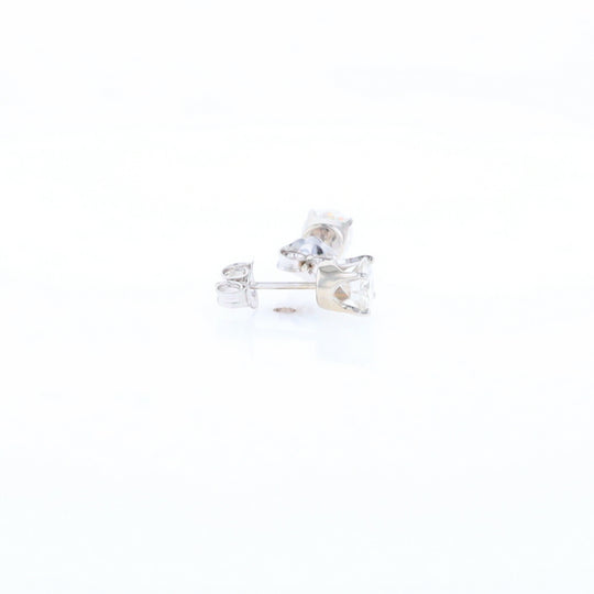 Moissanite Solitaire Stud Earrings