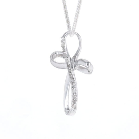 Open Loop Cross Necklace