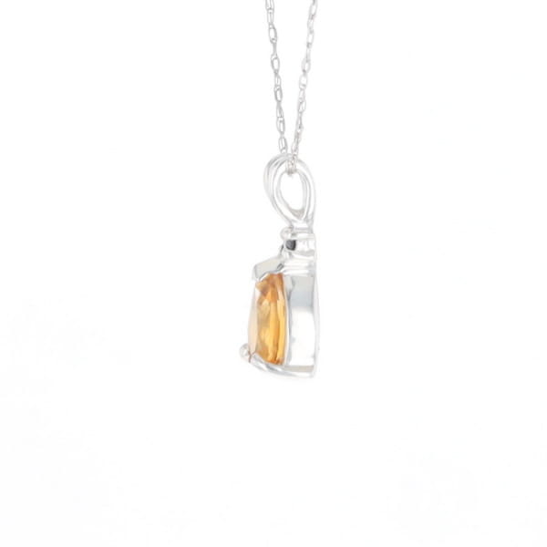 Citrine Pear Pendant