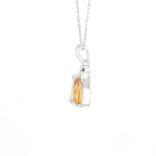 Citrine Pear Pendant